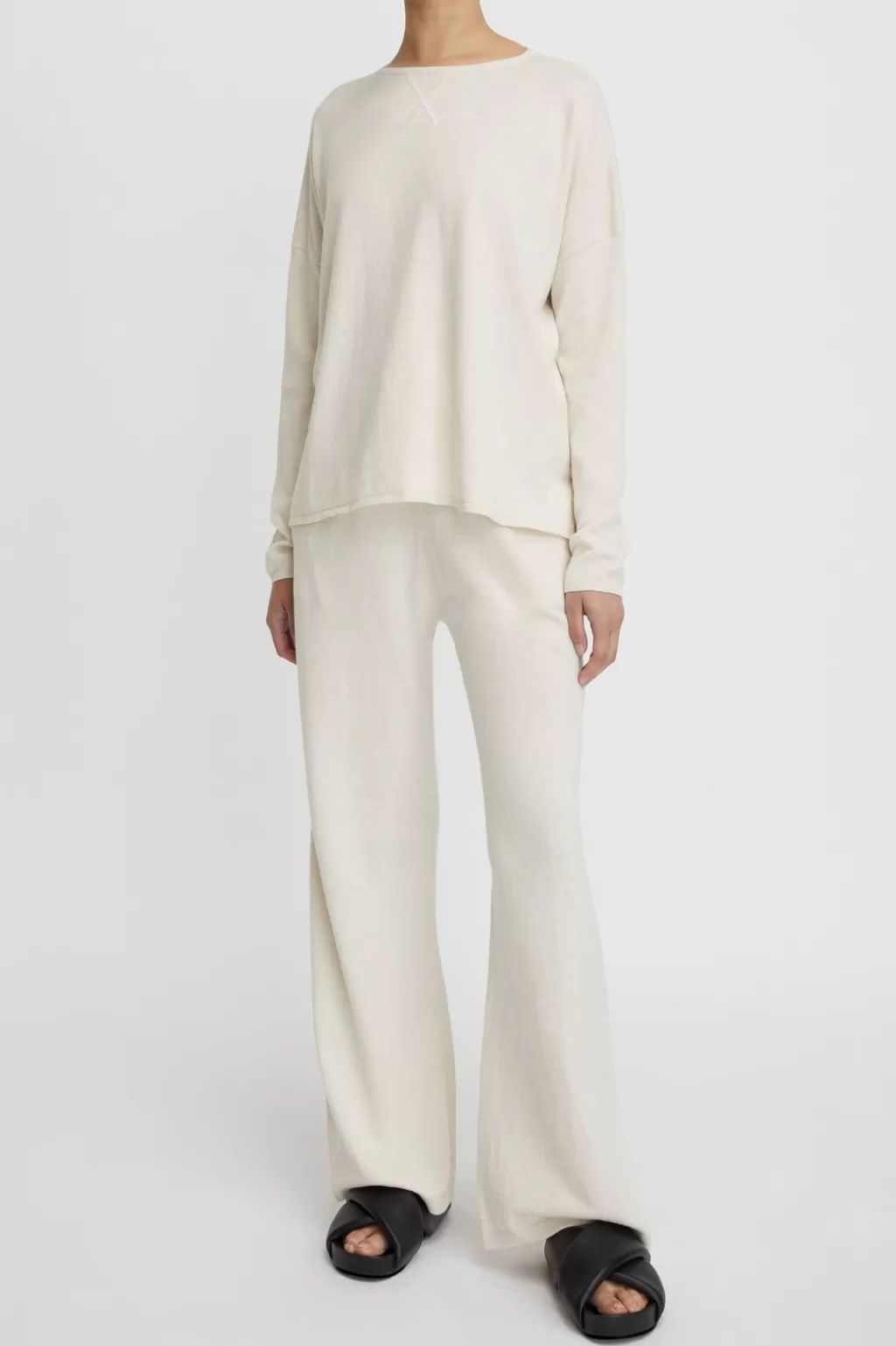 Hot Cotton Cashmere Ls Boxy Knit Women Loungewear