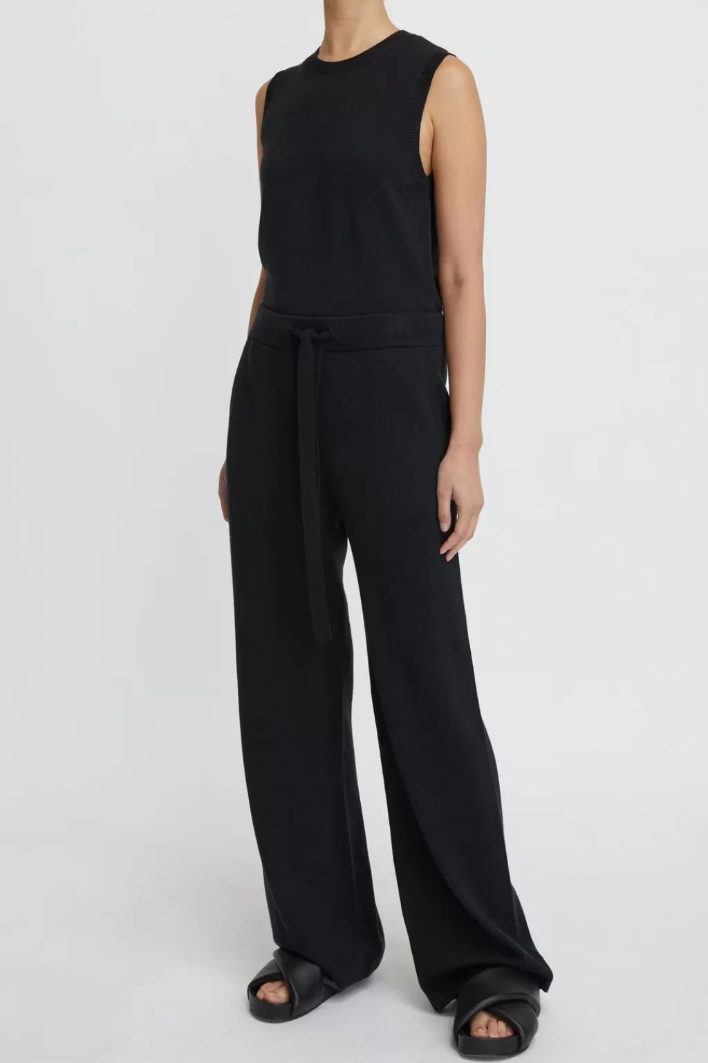 Shop Cotton Cashmere Wide Leg Pant Women Loungewear