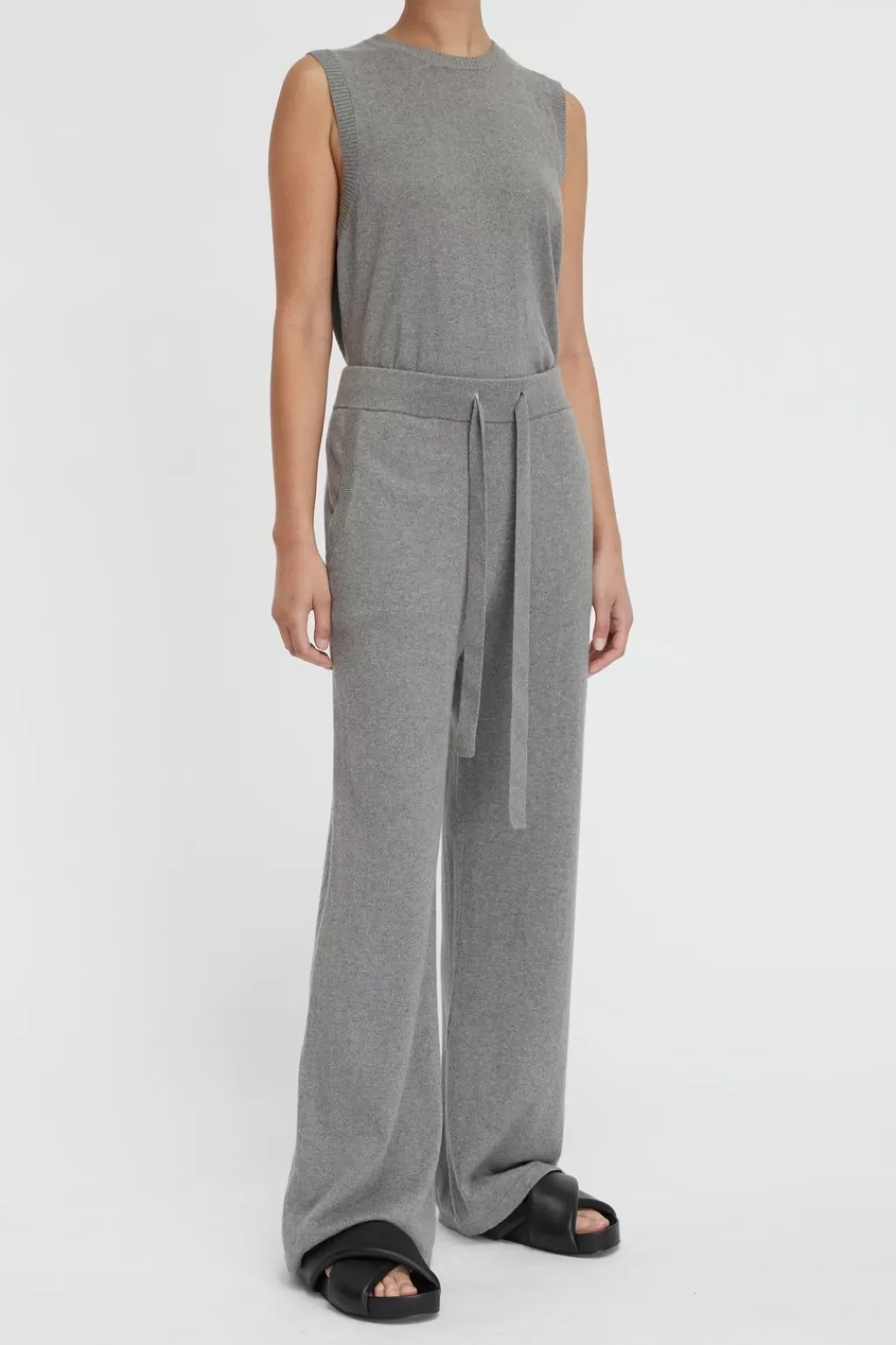 Hot Cotton Cashmere Wide Leg Pant Women Loungewear