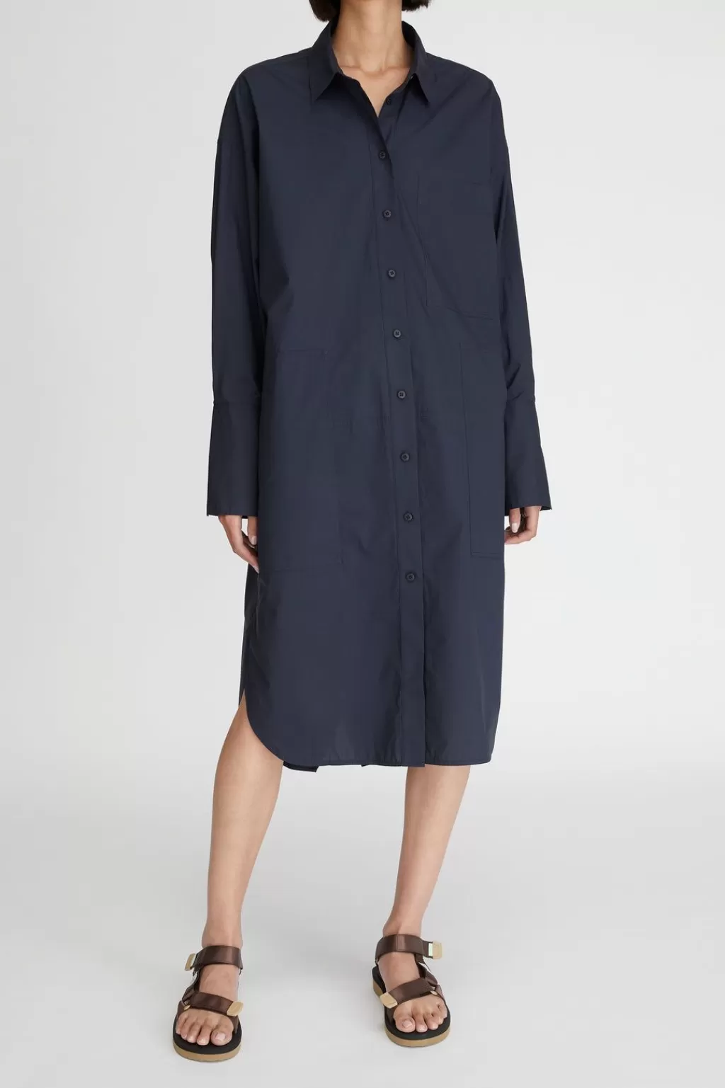 New Lm Poplin Ls Shirt Dress Women Workroom