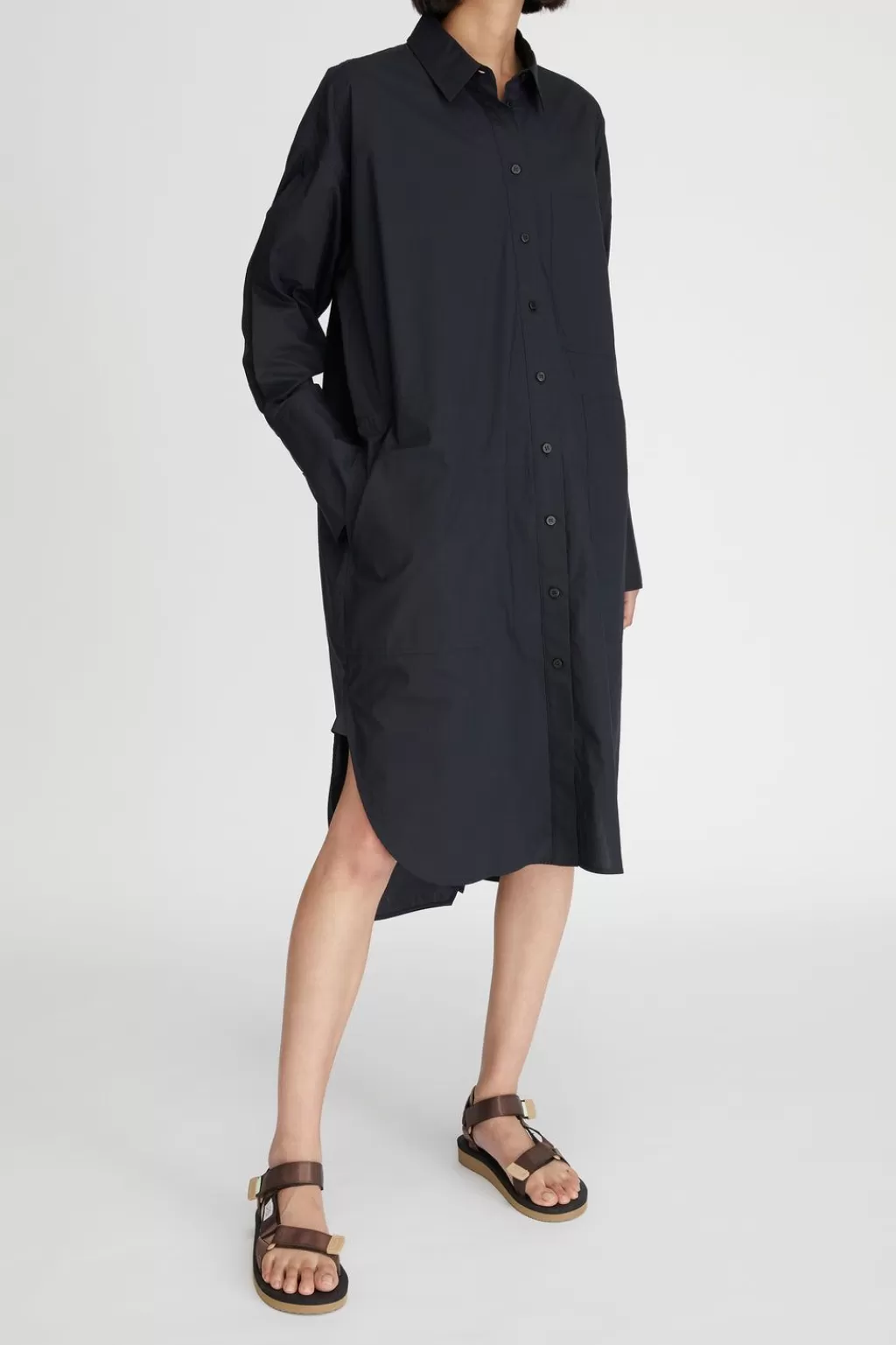 Fashion Lm Poplin Ls Shirt Dress Women Workroom