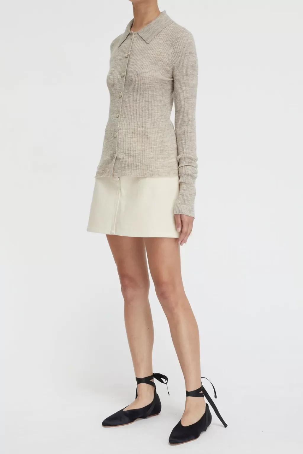 Shop Mila Ribbed Cardigan Women Knitwear And Sweaters